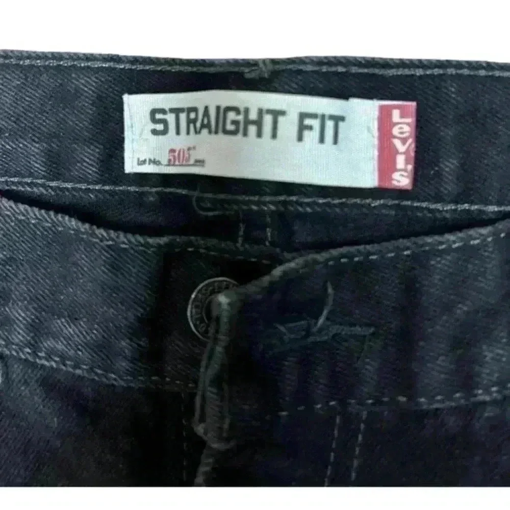 Levi’s 505 Straight Fit Black Denim‎ Jeans